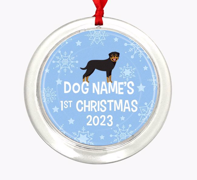 First Christmas 2023: Personalized {breedFullName} Christmas Decoration